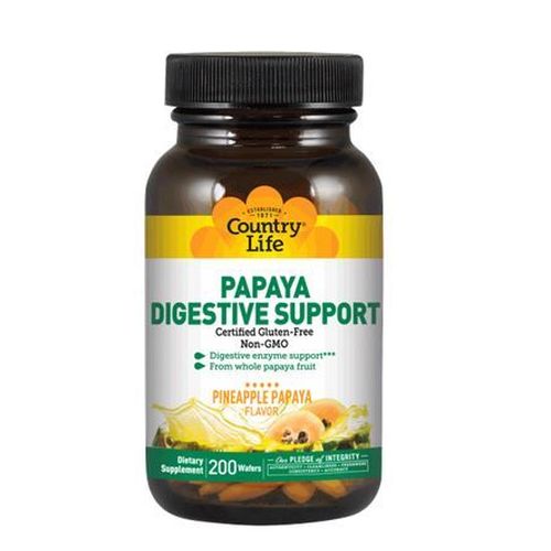 Country Life, Papaya Digestive Support, 500 Wafers