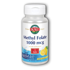 Kal, Methyl Folate, 1000 mcg, 60 Count