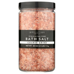Evolution Salt, Himalayan Coarse Grind Crystal Bath Salt, 40 Oz