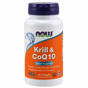 Now Foods, Krill Oil & Coq10 Heart Support, 60 Soft Gels