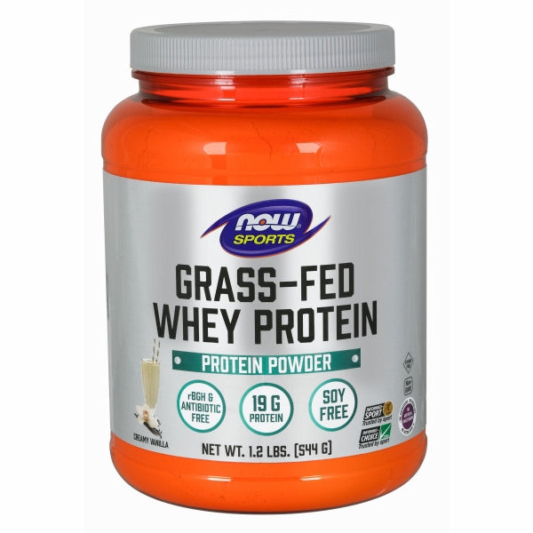 Now Foods, Grass-Fed Whey Protein, Creamy Vanilla 1.2 lbs