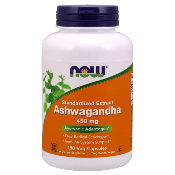 Now Foods, Ashwagandha, 450 mg, 180 Veg Caps