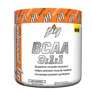 Physique Nutrition, BCAA 3:1:1, Unflavored 60 Servings
