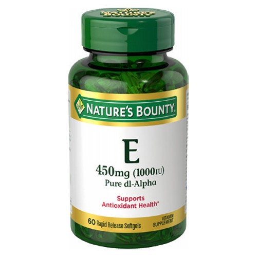 Nature's Bounty, Vitamin E Pure dl-Alpha, 1000 IU, 24 X 60 Softgels