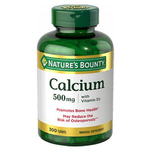 Nature's Bounty, Calcium w/Vitamin D, 500 mg, 12 X 300 Tabs