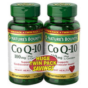 Nature's Bounty, Co Q-10, 100 mg, 12 X (60 Caps + 60 Caps)