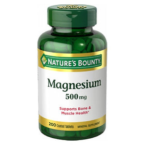 Nature's Bounty, Magnesium, 500 mg, 24 X 200 Coated Tabs