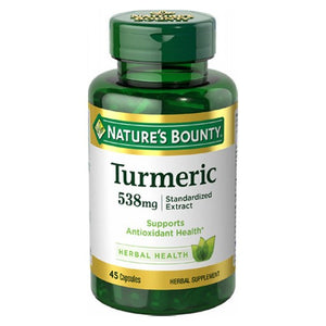 Nature's Bounty, Tumeric Standardized Extra, 538 mg, 24 X 45 Count