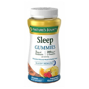 Nature's Bounty, Sleep Complex 3 mg Melatonin L-Theanine, 200 mg, 12 X 60 Gummies
