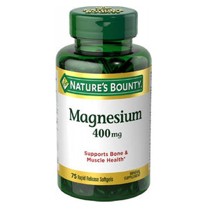 Nature's Bounty, Magnesium, 400 mg, 24 X 75 Softgels