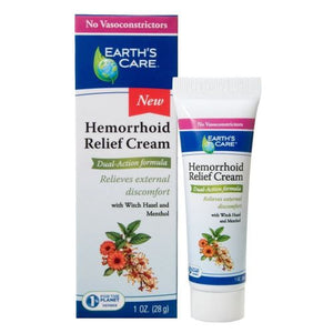 Earth's Care, Hemorrhoid Relief Cream, 1 Oz