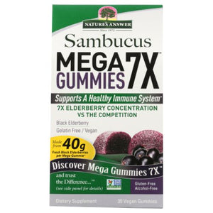 Nature's Answer, Sambucus Mega Gummies 7X, 30 Count