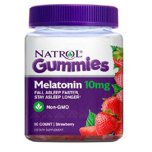 Natrol, Melatonin Gummies, 10mg, Strawberry 90 Count