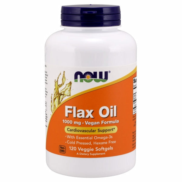 Now Foods, Flax Oil, 1000 mg, 120 Veg Softgels
