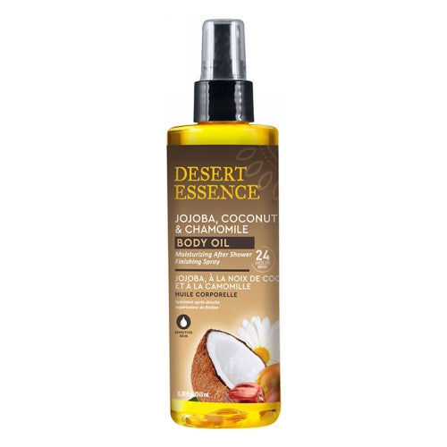 Desert Essence, Jojoba - Coconut & Chamomile Body Oil Spray, 8.28 Oz