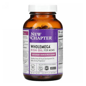 New Chapter, Wholemega For Moms, 500 mg, 180 Softgels