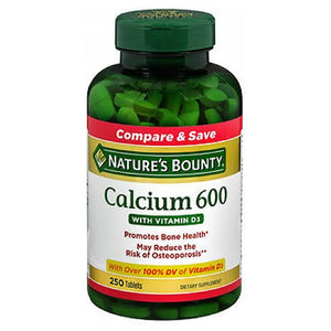 Nature's Bounty, Nature's Bounty Calcium 600 With Vitamin D3, 24 X 250 Tabs