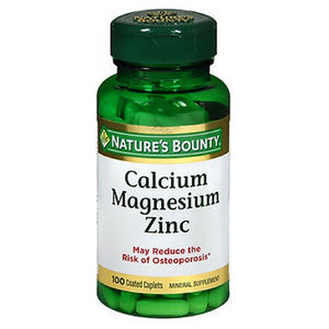 Nature's Bounty, Nature's Bounty Calcium Magnesium Zinc Caplets, 24 X 100 Caplets