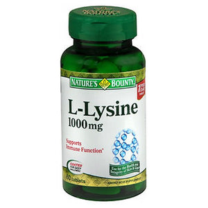 Nature's Bounty, Nature's Bounty L-Lysine, 1000 mg, 24 X 60 Tabs