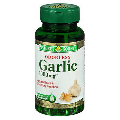 Nature's Bounty, Natures Bounty Odorless Garlic, 1000 mg, 24 X 100 Softgels