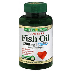 Nature's Bounty, Natures Bounty Odorless Fish Oil, 1200 mg, 24 X 60 Softgels