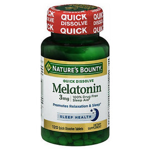 Nature's Bounty, Nature's Bounty Melatonin, 3 mg, 24 X 120 Tabs