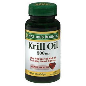 Nature's Bounty, Nature's Bounty Red Krill Oil, 500 mg, 24 X 30 Softgels
