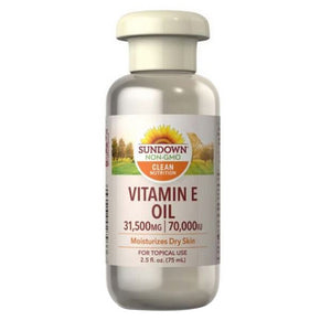 Sundown Naturals, Sundown Naturals Vitamin E Oil, 70000 IU, 12 X 2.5 Oz