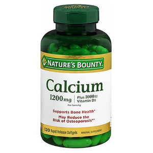 Nature's Bounty, Nature's Bounty Calcium Plus Vitamin D3, 1200 mg, 24 X 120 Softgels