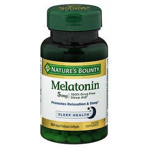 Nature's Bounty, Nature's Bounty Super Strength Melatonin, 5 mg, 24 X 90 Softgels