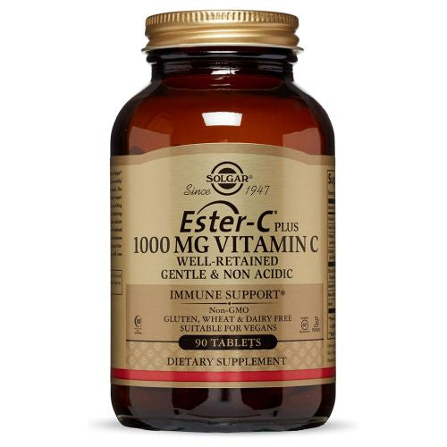 Solgar, Ester-C + Vitamin C  (Ester-C Ascorbate Complex), 1000 mg, 90 Tabs