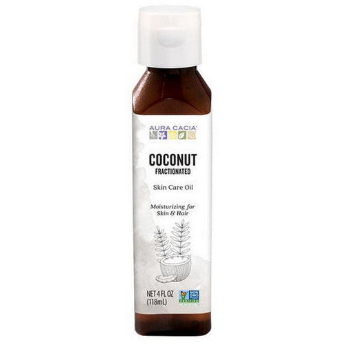 Aura Cacia, Coconut Fractioned Body Oil, 4Oz