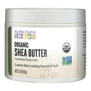 Aura Cacia, Organic Body Butter Shea Unrefined, 3.25Oz