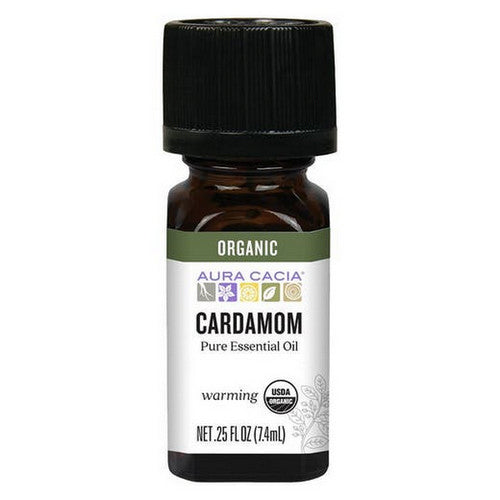 Aura Cacia, Organic Essential Oil, Cardamom .25Oz