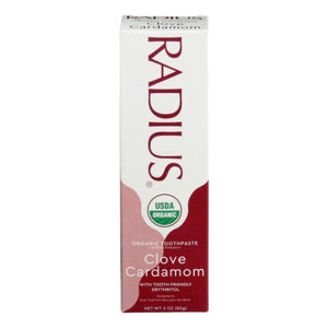 Radius, Organic Toothpaste, Clove Cardamom 3Oz