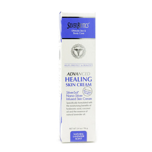 Silver Biotics (American Biotech Labs), Healing Skin Cream, Lavender 3.4 Oz