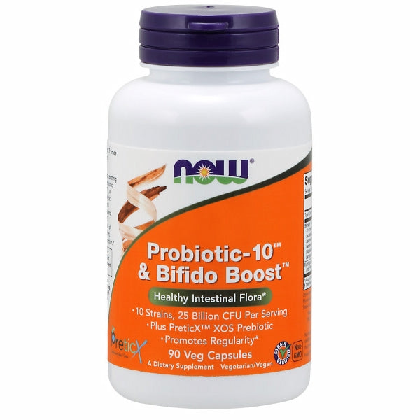 Now Foods, Probiotic-10 & Bifido Boost, 90 Vegcaps