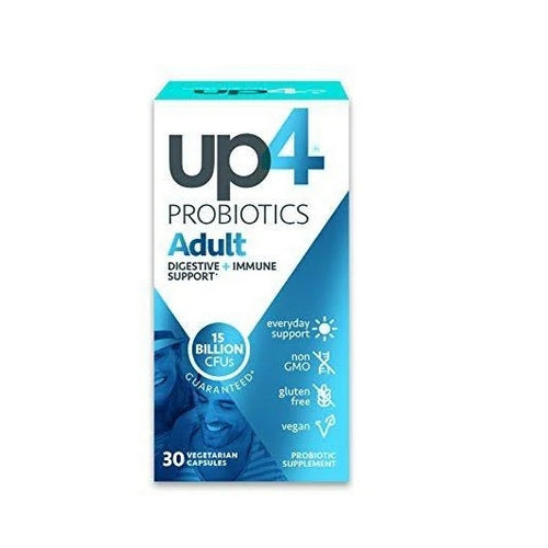 UP4, Adult Probiotic 15 Billion, 30 Veg Caps