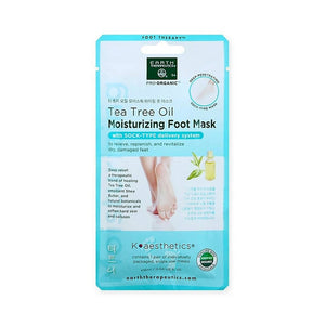 Earth Therapeutics, Tea Tree Oil Moisturizing Foot Mask, 1 Unit