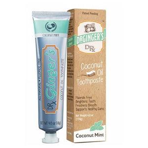 Coconut Oil Toothpaste 4 Oz by Dr.Ginger's