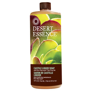 Desert Essence, Castile Liquid Soap, Tea Tree, 32 oz