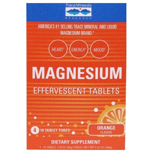 Trace Minerals, Magnesium Efferscent, 4 Tubes