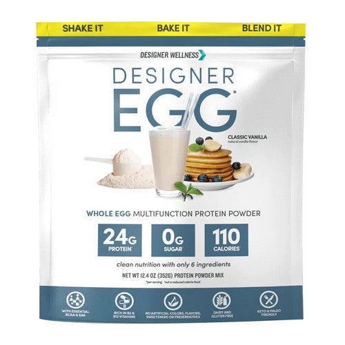 Designer Whey, Totally Egg Protein, Classic Vanilla 12.04 Oz
