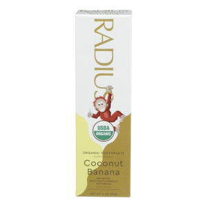 Radius, Organic Coconut Toothpaste, Coconut Banana 3 Oz