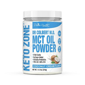 Keto Zone Mct Oil Powder Coconut Flavor 10.58 Oz by Divine Health