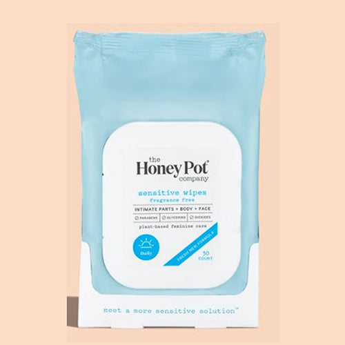 The Honey Pot, Sensitive Wipes, 30 Count