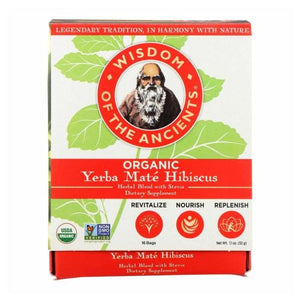 Wisdom Natural, Organic Yerba Mate, Hibiscus 16 Bags