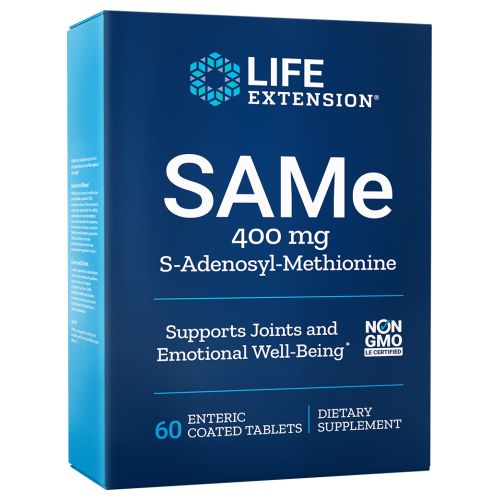 Life Extension, SAMe (S-Adenosyl-Methionine), 400mg, 60 Enteric Coated Tabs