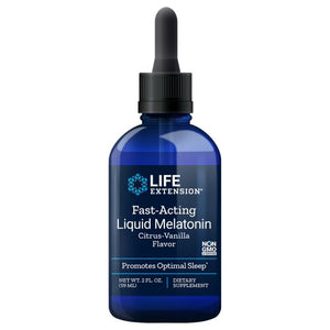 Life Extension, Fast-Acting Liquid Melatonin, 3mg, Citrus-Vanilla Flavor 2 Oz