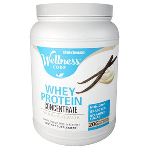 Life Extension, Whey Protein Concentrate, Vanilla 500 Grams